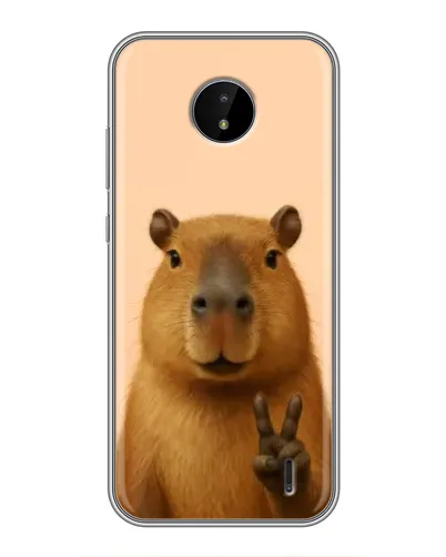 Чохол для Nokia C20 Plus з картинкою «Капібара вікторія» Чохол для Nokia C20 Plus з картинкою «Капібара вікторія»