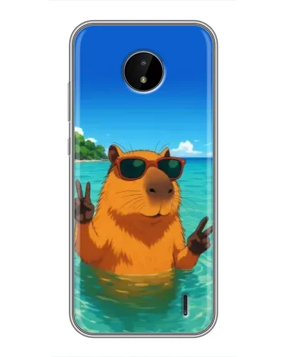 Чохол для Nokia C20 Plus з картинкою «Морська капібара» Чохол для Nokia C20 Plus з картинкою «Морська капібара»