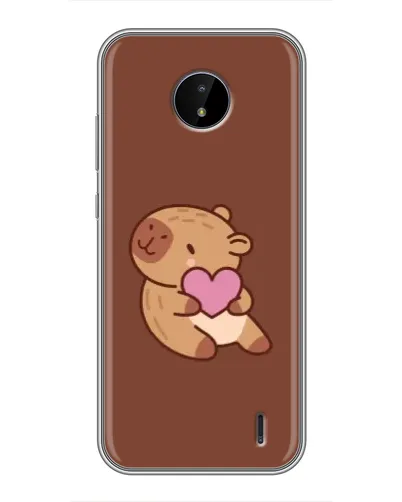 Чохол для Nokia C20 Plus з картинкою «Капібара з серцем» Чохол для Nokia C20 Plus з картинкою «Капібара з серцем»