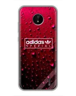 Чехол для Nokia C20 с картинкой «Adidas Gold Marble»