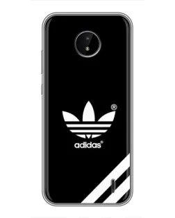 Чехол для Nokia C20 с картинкой «Adidas с диагональными полосами»