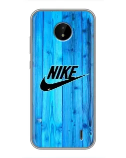 Чехол для Nokia C20 с картинкой «Голубое дерево Nike»