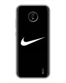 Чехол для Nokia C20 с картинкой «Минималистический Найк»