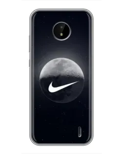 Чехол для Nokia C20 с картинкой «Nike в стиле граффити»