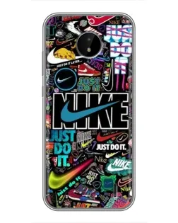Чехол для Nokia C20 с картинкой «Яркий коллаж Nike»