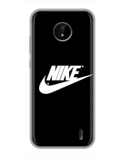 Чехол для Nokia C20 с картинкой «Мазки краски Nike»