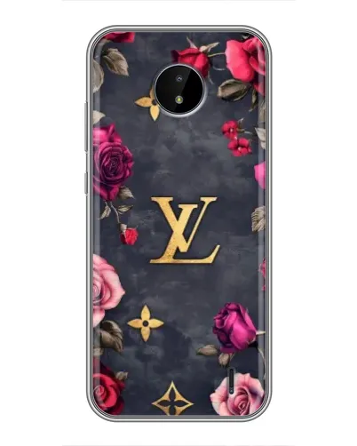 Чехол для Nokia C20 с картинкой «Цветочный Louis Vuitton» Чехол для Nokia C20 с картинкой «Цветочный Louis Vuitton»