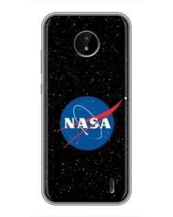 Чехол для Nokia C20 с картинкой «NASA — звездное небо»