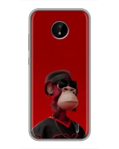 Чехол для Nokia C20 с картинкой «Bored Ape в красном» Чехол для Nokia C20 с картинкой «Bored Ape в красном»