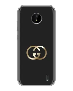 Чехол для Nokia C20 с картинкой «Минимализм Gucci»