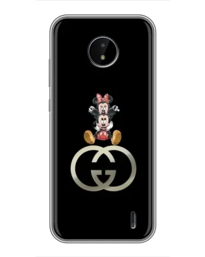 Чехол для Nokia C20 с картинкой «Минни Маус на лого» Чехол для Nokia C20 с картинкой «Минни Маус на лого»