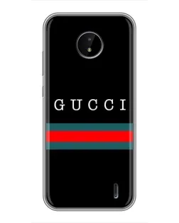 Чехол для Nokia C20 с картинкой «Gucci — красный пояс»