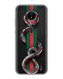 Чохол для Nokia C20 з картинкою «Gucci — змія на смузі» Чохол для Nokia C20 з картинкою «Gucci — змія на смузі»