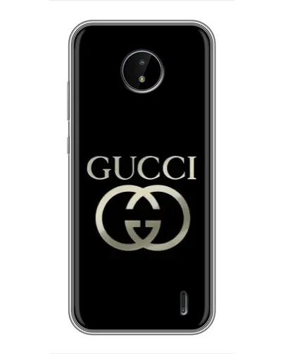 Чохол для Nokia C20 з картинкою «Gucci — золото на чорному» Чохол для Nokia C20 з картинкою «Gucci — золото на чорному»