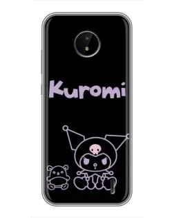 Чехол для Nokia C20 с картинкой «Kuromi — черный минимализм» Чехол для Nokia C20 с картинкой «Kuromi — черный минимализм»