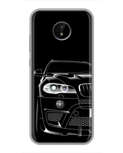 Чехол для Nokia C20 с картинкой «Темный силуэт BMW» Чехол для Nokia C20 с картинкой «Темный силуэт BMW»