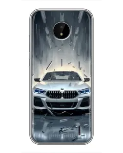 Чехол для Nokia C20 с картинкой «BMW в свете фар»