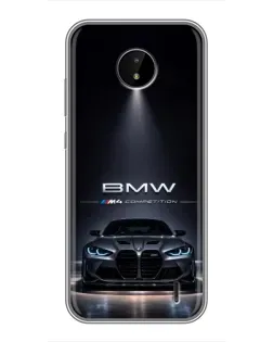 Чохол для Nokia C20 з картинкою «BMW крізь нічне місто»
