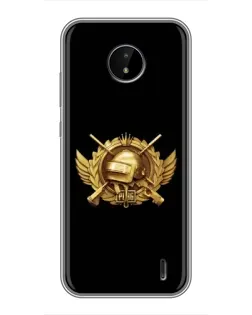 Чехол для Nokia C20 с картинкой «PUBG — оранжевый градиент» Чехол для Nokia C20 с картинкой «PUBG — оранжевый градиент»