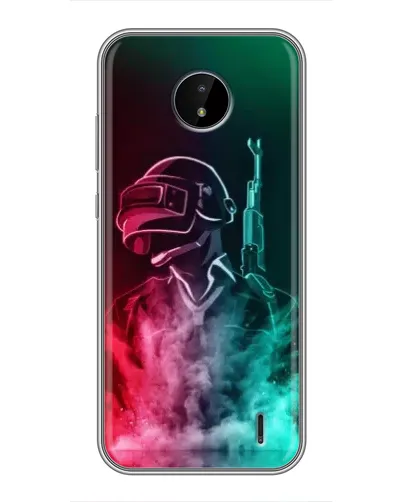 Чехол для Nokia C20 с картинкой «PUBG — огненный воин» Чехол для Nokia C20 с картинкой «PUBG — огненный воин»
