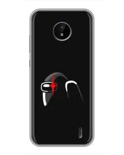 Чехол для Nokia C20 с картинкой «Among Us шлем» Чехол для Nokia C20 с картинкой «Among Us шлем»