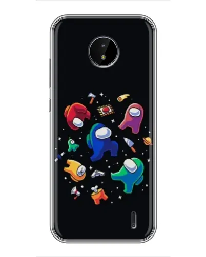 Чехол для Nokia C20 с картинкой «Among Us космос» Чехол для Nokia C20 с картинкой «Among Us космос»