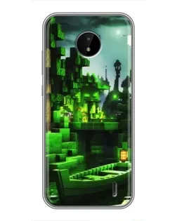 Чехол для Nokia C20 с картинкой «Minecraft лесной пейзаж» Чехол для Nokia C20 с картинкой «Minecraft лесной пейзаж»