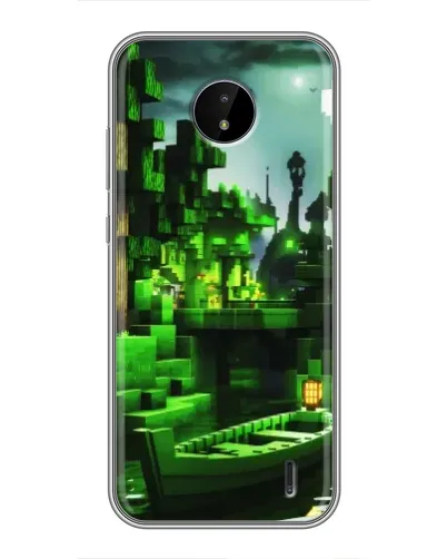 Чехол для Nokia C20 с картинкой «Minecraft лесной пейзаж» Чехол для Nokia C20 с картинкой «Minecraft лесной пейзаж»