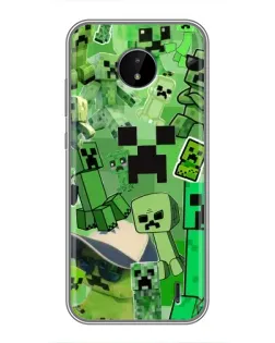 Чехол для Nokia C20 с картинкой «Криперы Minecraft» Чехол для Nokia C20 с картинкой «Криперы Minecraft»