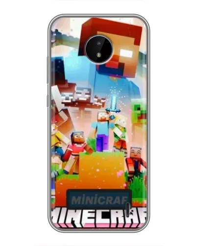 Чехол для Nokia C20 с картинкой «Minecraft герои игры» Чехол для Nokia C20 с картинкой «Minecraft герои игры»
