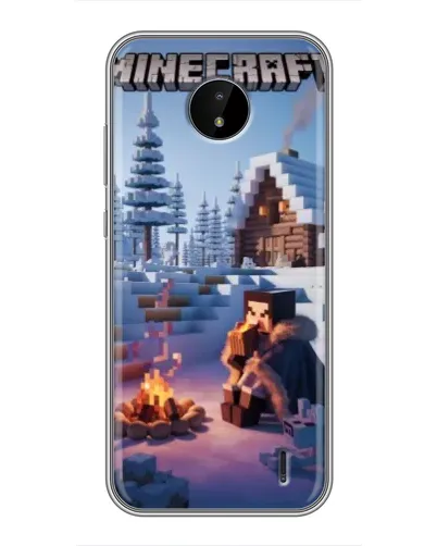 Чехол для Nokia C20 с картинкой «Зимний Minecraft» Чехол для Nokia C20 с картинкой «Зимний Minecraft»