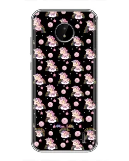 Чехол для Nokia C20 с картинкой «Magic Unicorn паттерн»