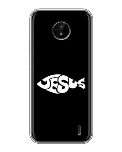 Чехол для Nokia C20 с картинкой «Рыба Jesus» Чехол для Nokia C20 с картинкой «Рыба Jesus»
