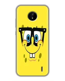 Чехол для Nokia C20 с картинкой «Минималистичный Спанч Боб» Чехол для Nokia C20 с картинкой «Минималистичный Спанч Боб»