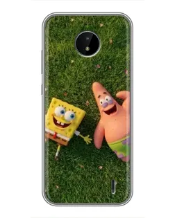 Чехол для Nokia C20 с картинкой «Друзья на лужайке» Чехол для Nokia C20 с картинкой «Друзья на лужайке»