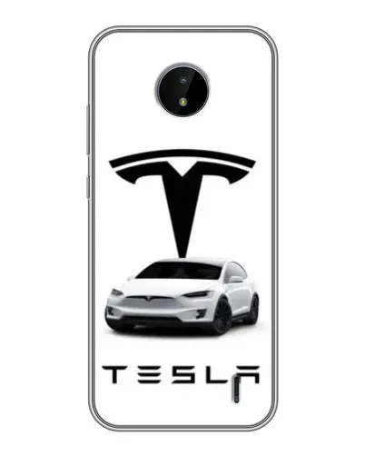 Чохол для Nokia C20 з картинкою «Tesla White Style»