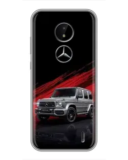 Чехол для Nokia C20 с картинкой «Mercedes G-Class красный»