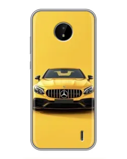 Чехол для Nokia C20 с картинкой «Желтый Mercedes GT»