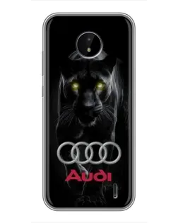 Чохол для Nokia C20 з картинкою «Пантера та Audi»
