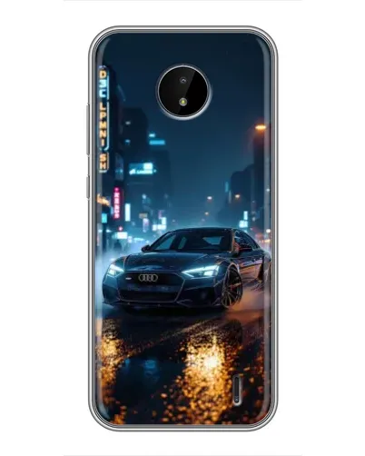 Чохол для Nokia C20 з картинкою «Нічне місто та Audi» Чохол для Nokia C20 з картинкою «Нічне місто та Audi»
