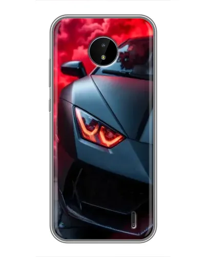 Чехол для Nokia C20 с картинкой «Lamborghini красное сияние» Чехол для Nokia C20 с картинкой «Lamborghini красное сияние»