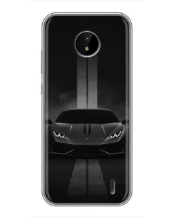Чехол для Nokia C20 с картинкой «Lamborghini симметрия дорог»