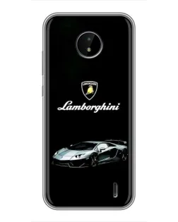 Чехол для Nokia C20 с картинкой «Логотип Lamborghini классика»