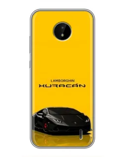 Чехол для Nokia C20 с картинкой «Lamborghini Huracan черный»