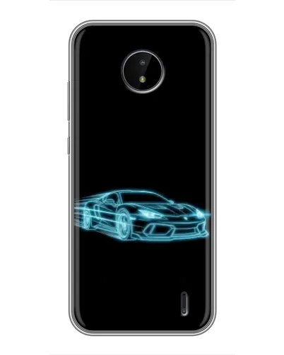 Чехол для Nokia C20 с картинкой «Неоновый контур Lamborghini» Чехол для Nokia C20 с картинкой «Неоновый контур Lamborghini»