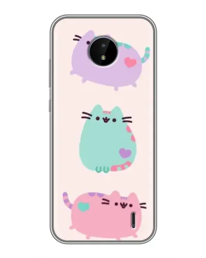 Чехол для Nokia C20 с картинкой «Pusheen трио» Чехол для Nokia C20 с картинкой «Pusheen трио»