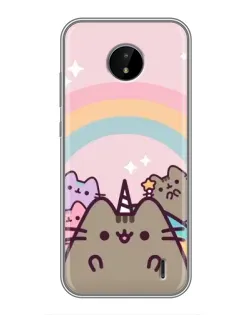 Чехол для Nokia C20 с картинкой «Единорог Pusheen»