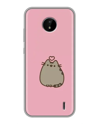 Чехол для Nokia C20 с картинкой «Pusheen сердце» Чехол для Nokia C20 с картинкой «Pusheen сердце»