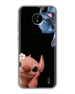 Чехол для Nokia C20 с картинкой «Фиолетовый туман роз»