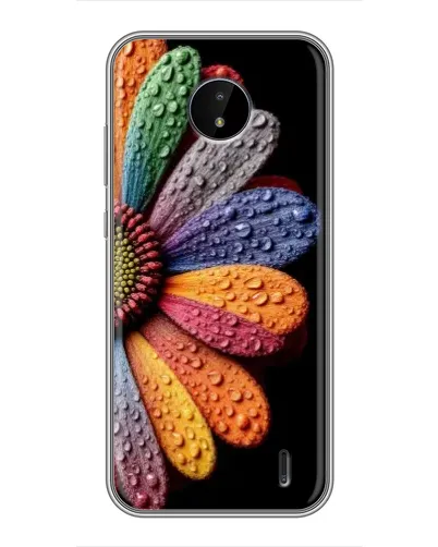 Чехол для Nokia C20 с картинкой «Радужный цветок» Чехол для Nokia C20 с картинкой «Радужный цветок»